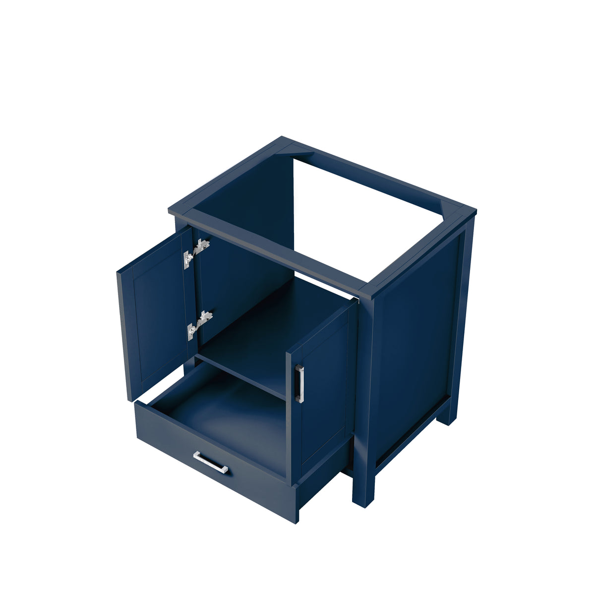 Lexora Jacques 30 in. Navy Blue Single Sink Bath Vanity