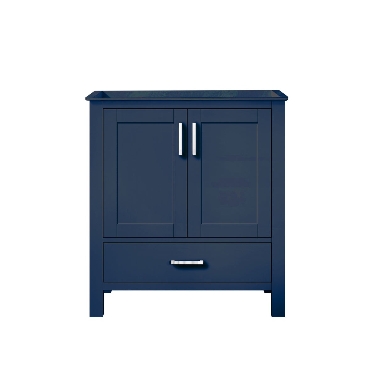 Lexora Jacques 30 in. Navy Blue Single Sink Bath Vanity