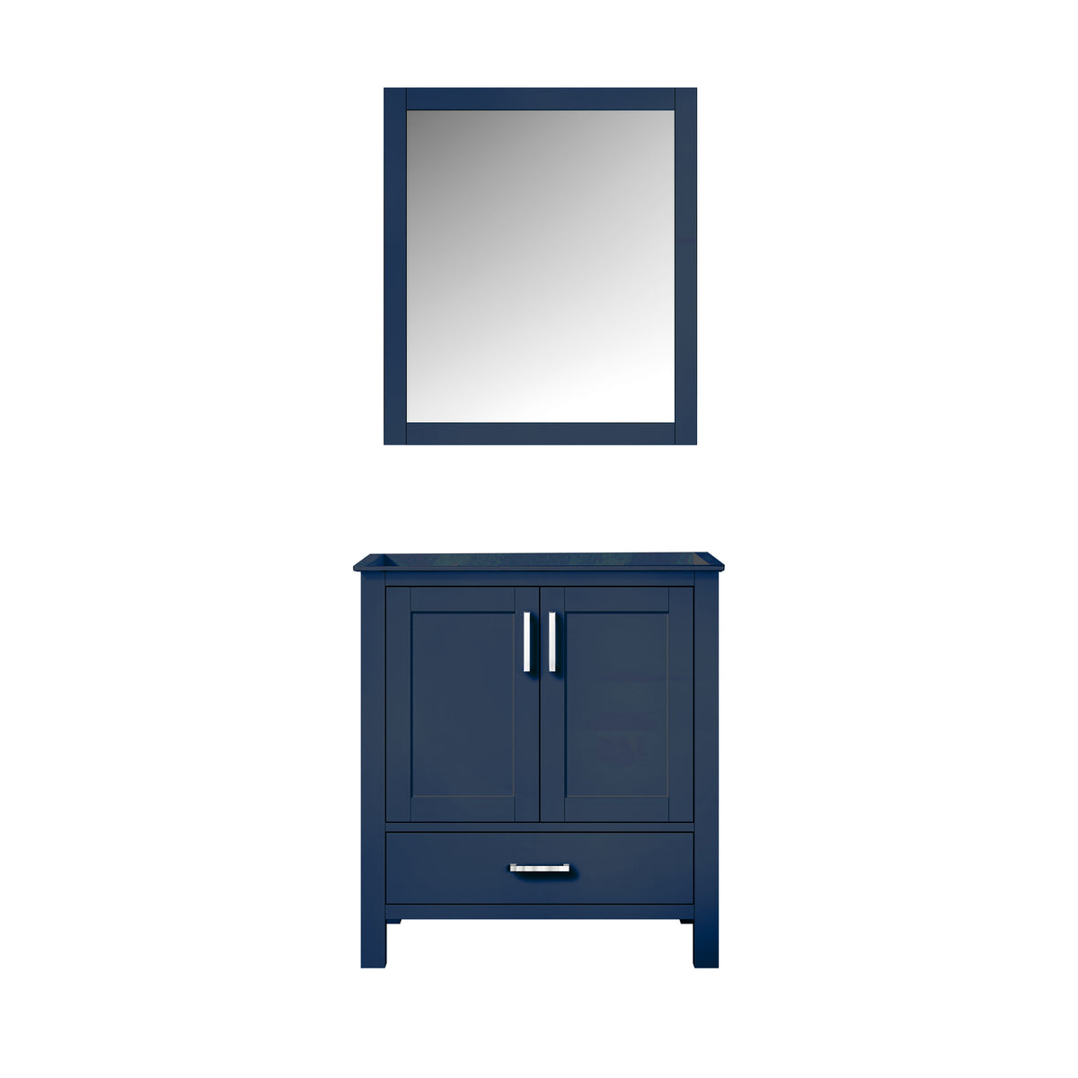 Lexora Jacques 30 in. Navy Blue Single Sink Bath Vanity