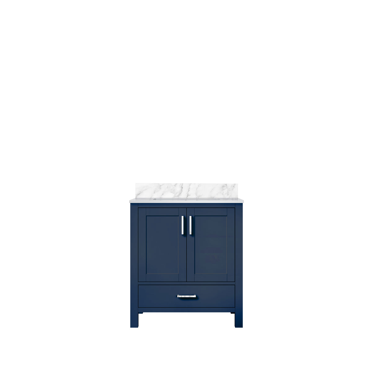 Lexora Jacques 30 in. Navy Blue Single Sink Bath Vanity