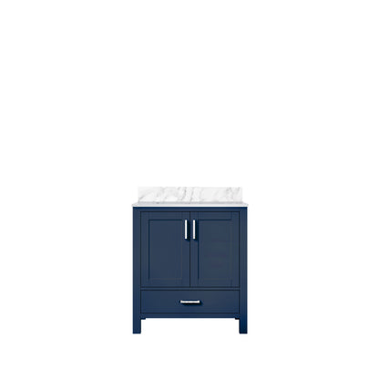 Lexora Jacques 30 in. Navy Blue Single Sink Bath Vanity