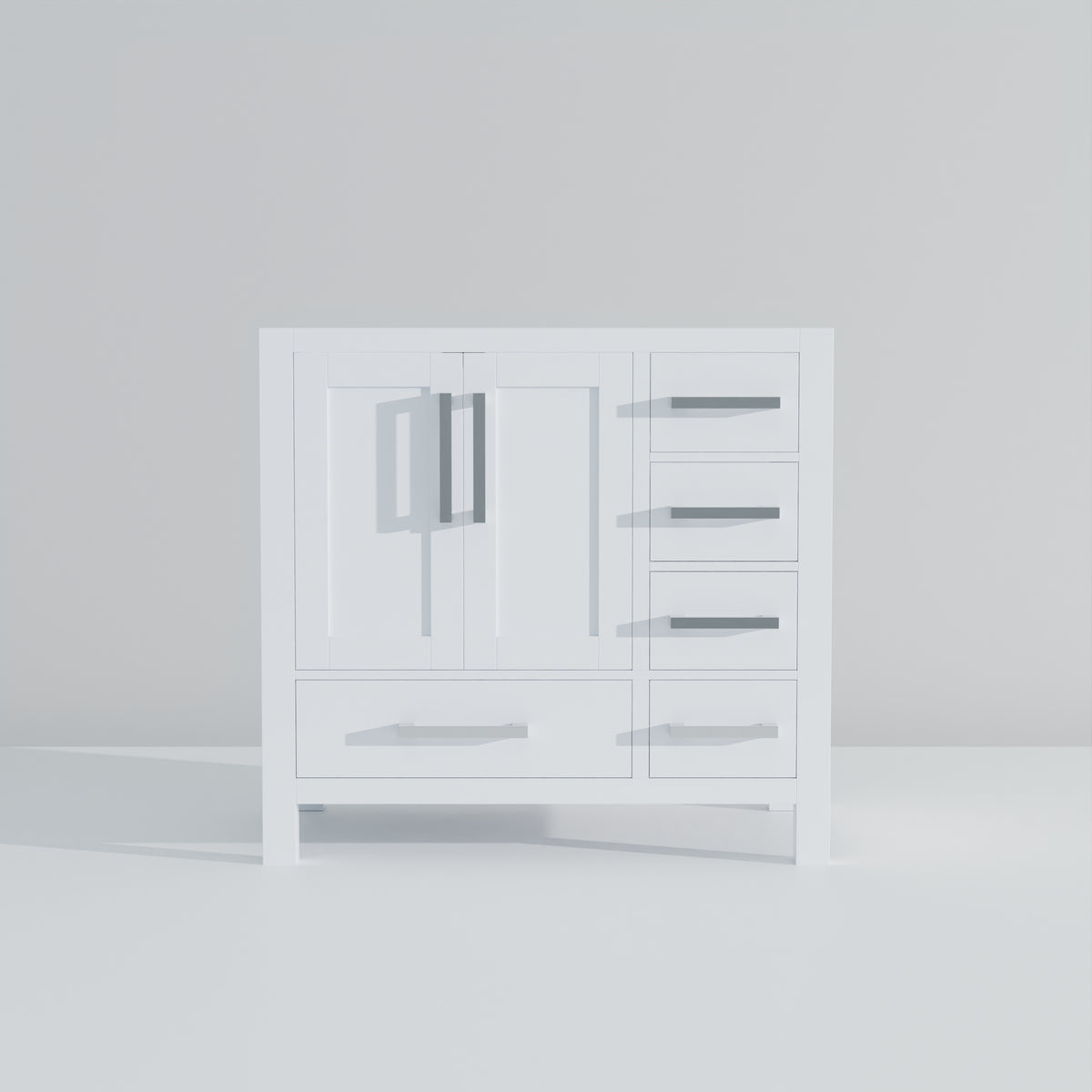 Lexora Jacques 36 in. White Single Sink Bath Vanity