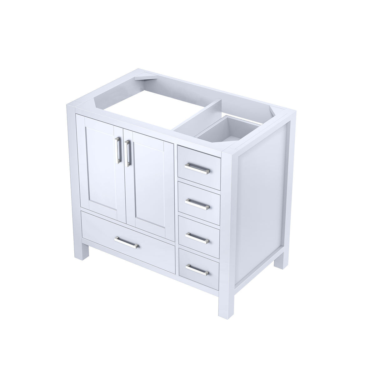 Lexora Jacques 36 in. White Single Sink Bath Vanity