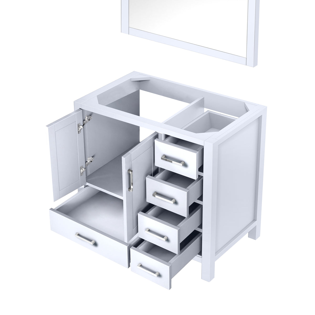 Lexora Jacques 36 in. White Single Sink Bath Vanity