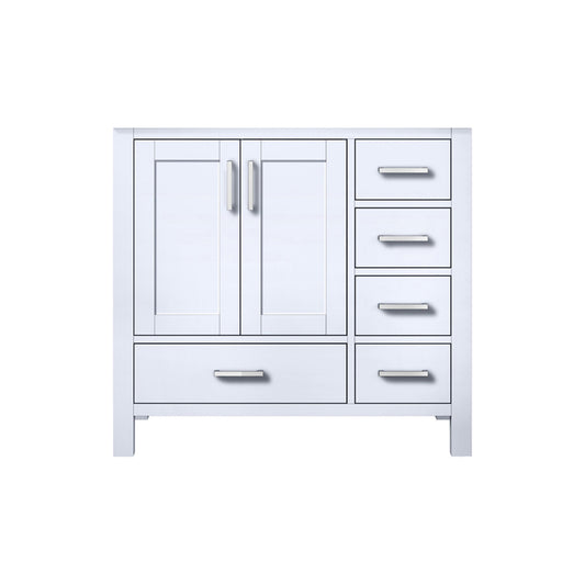 Lexora Jacques 36 in. White Single Sink Bath Vanity