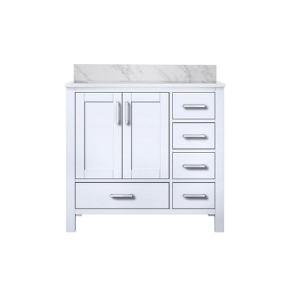 Lexora Jacques 36 in. White Single Sink Bath Vanity