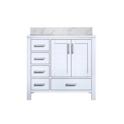 Lexora Jacques 36 in. White Single Sink Bath Vanity