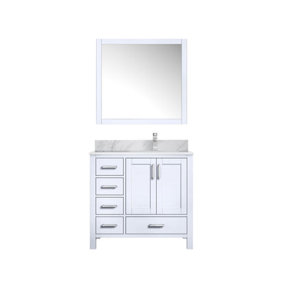 Lexora Jacques 36 in. White Single Sink Bath Vanity