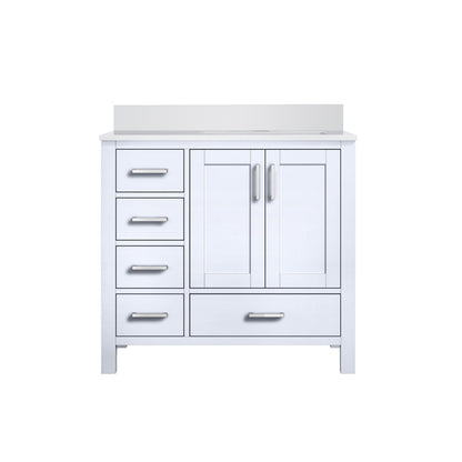 Lexora Jacques 36 in. White Single Sink Bath Vanity