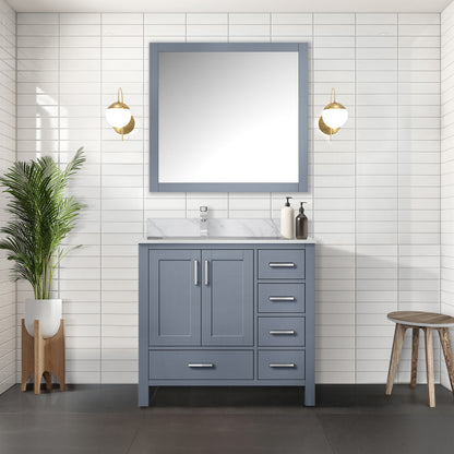 Lexora Jacques 36 in. Dark Grey Single Sink Bath Vanity
