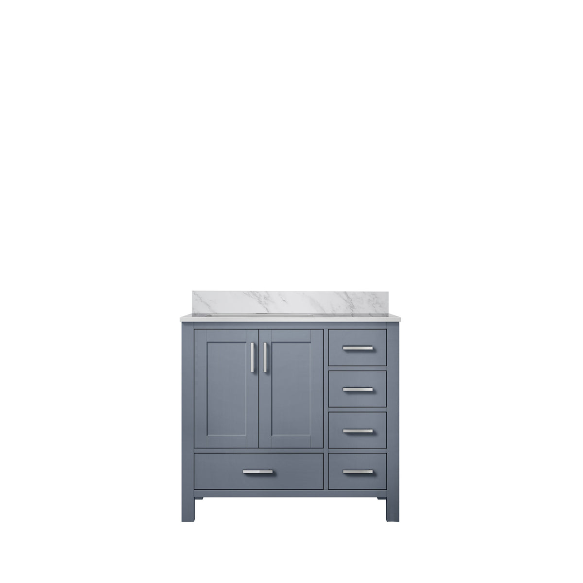 Lexora Jacques 36 in. Dark Grey Single Sink Bath Vanity