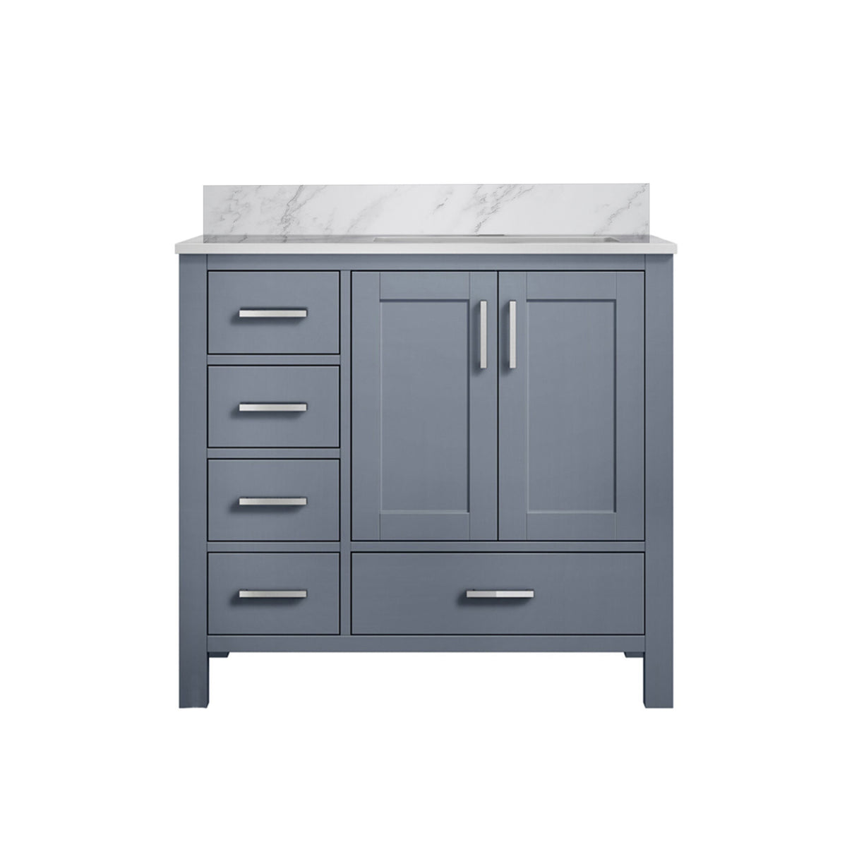 Lexora Jacques 36 in. Dark Grey Single Sink Bath Vanity