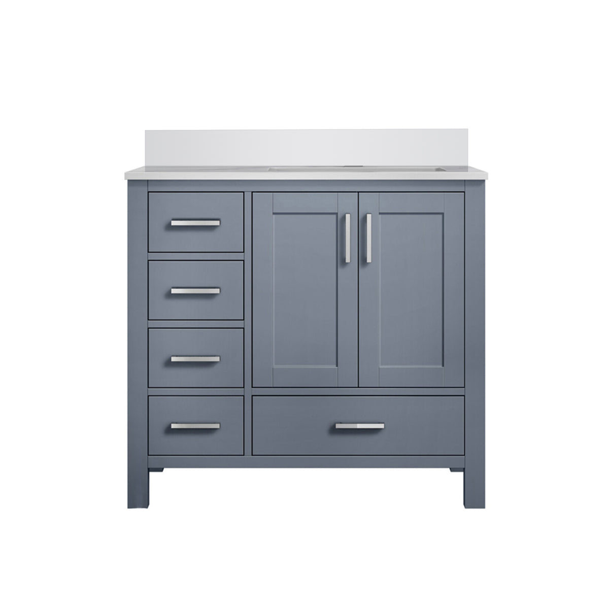 Lexora Jacques 36 in. Dark Grey Single Sink Bath Vanity