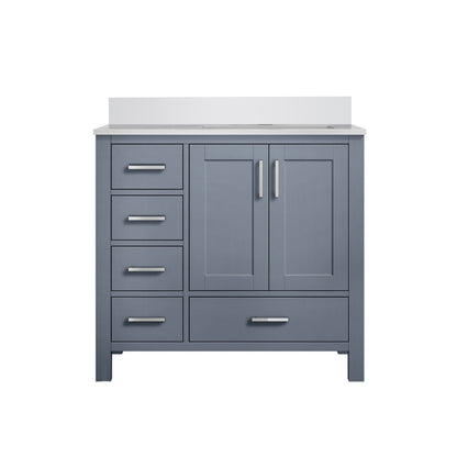 Lexora Jacques 36 in. Dark Grey Single Sink Bath Vanity