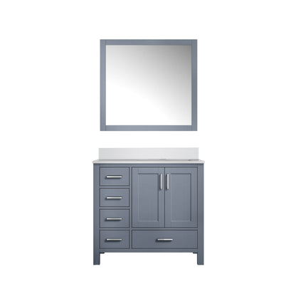 Lexora Jacques 36 in. Dark Grey Single Sink Bath Vanity