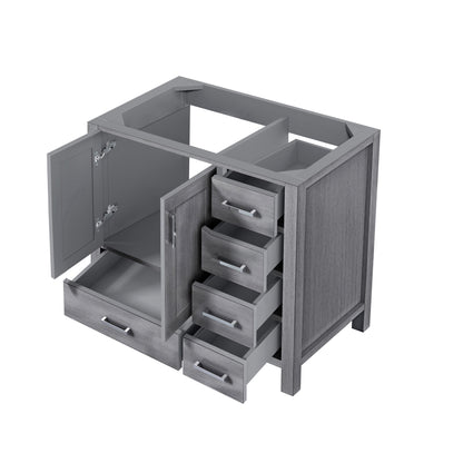 Lexora Jacques 36 in. Distressed Grey Single Sink Bath Vanity
