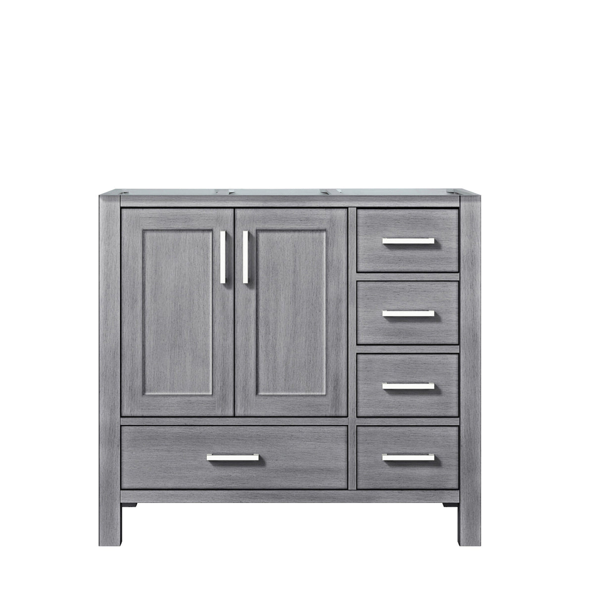 Lexora Jacques 36 in. Distressed Grey Single Sink Bath Vanity