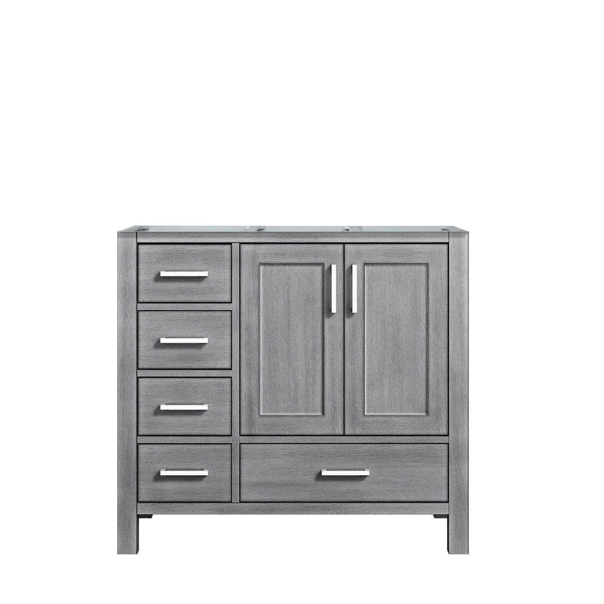 Lexora Jacques 36 in. Distressed Grey Single Sink Bath Vanity