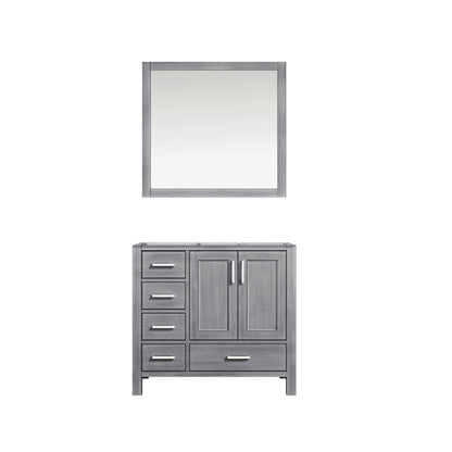 Lexora Jacques 36 in. Distressed Grey Single Sink Bath Vanity