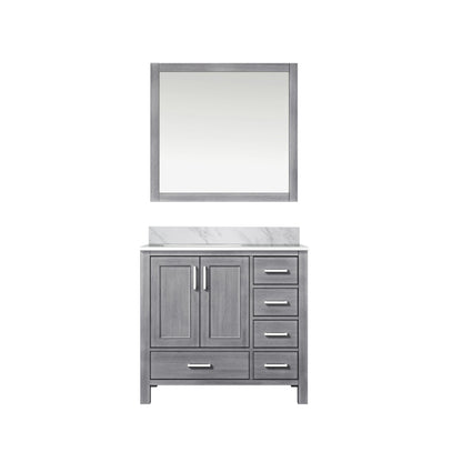 Lexora Jacques 36 in. Distressed Grey Single Sink Bath Vanity
