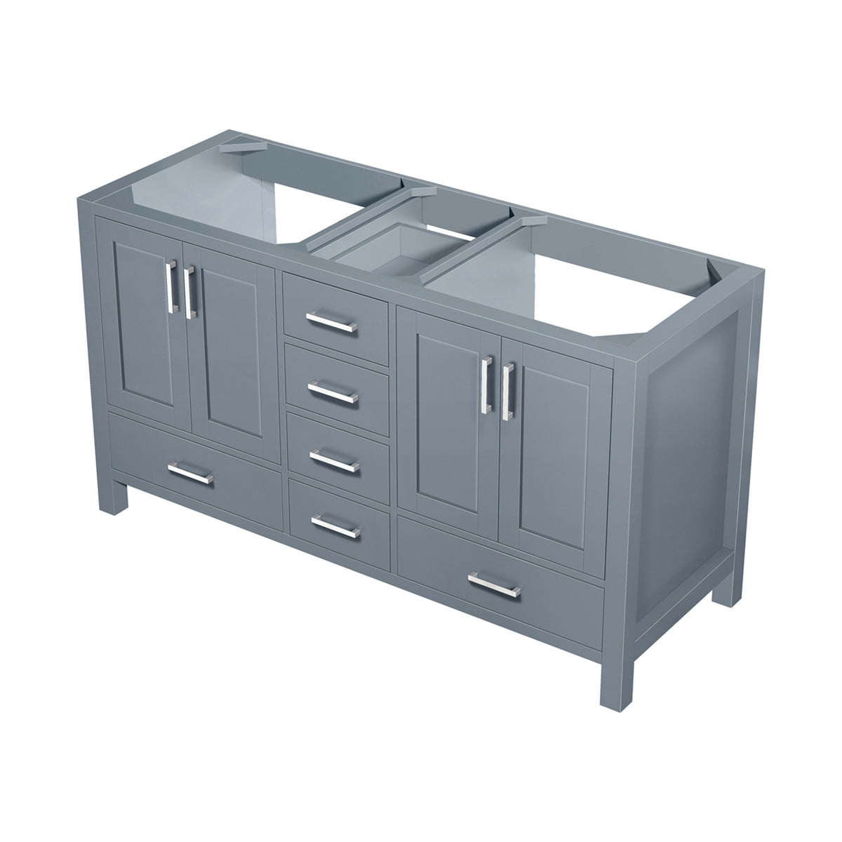 Lexora Jacques 60 in. Dark Grey Double Sink Bath Vanity