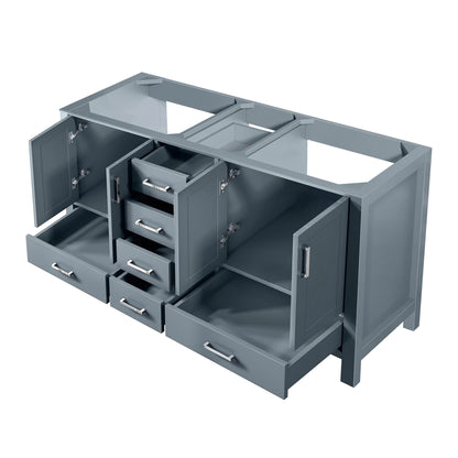 Lexora Jacques 60 in. Dark Grey Double Sink Bath Vanity
