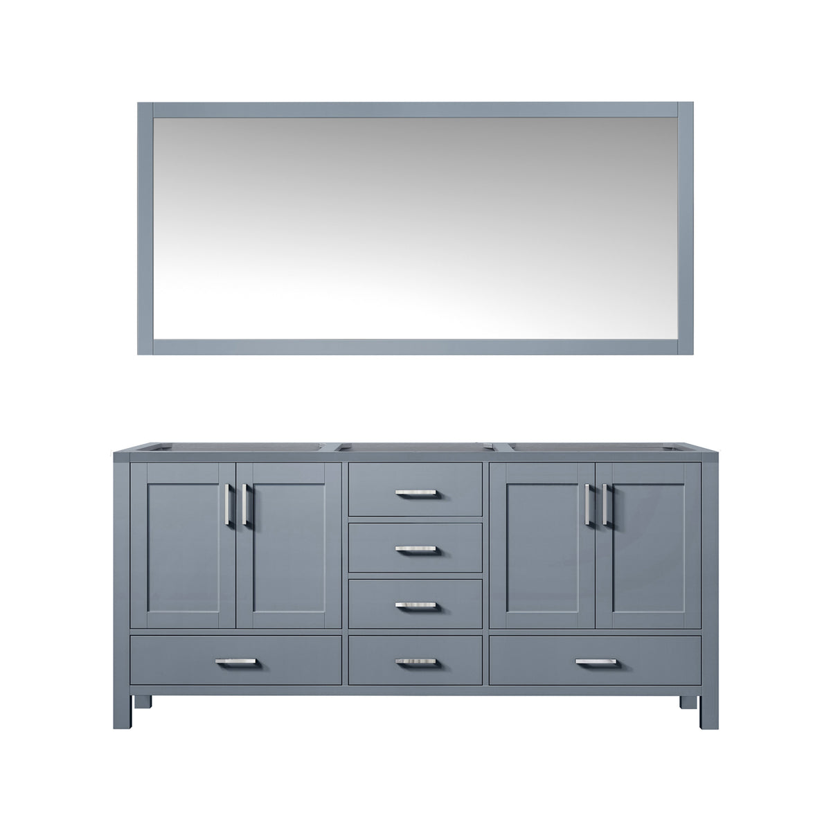 Lexora Jacques 60 in. Dark Grey Double Sink Bath Vanity