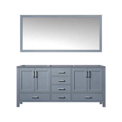 Lexora Jacques 60 in. Dark Grey Double Sink Bath Vanity