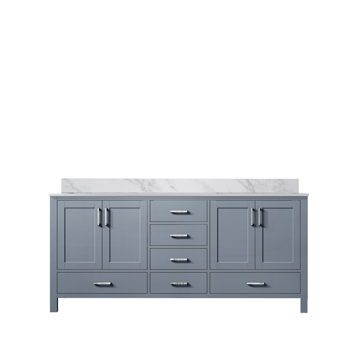 Lexora Jacques 60 in. Dark Grey Double Sink Bath Vanity