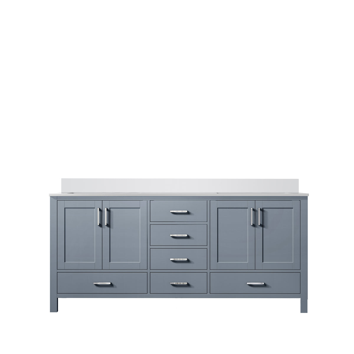 Lexora Jacques 60 in. Dark Grey Double Sink Bath Vanity