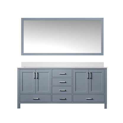 Lexora Jacques 60 in. Dark Grey Double Sink Bath Vanity