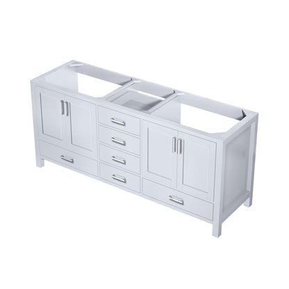 Lexora Jacques 72 in. White Double Sink Bath Vanity