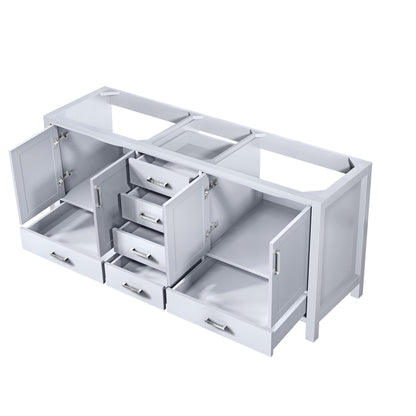 Lexora Jacques 72 in. White Double Sink Bath Vanity