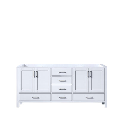 Lexora Jacques 72 in. White Double Sink Bath Vanity