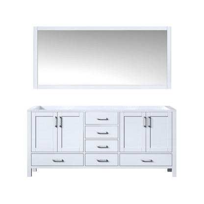 Lexora Jacques 72 in. White Double Sink Bath Vanity