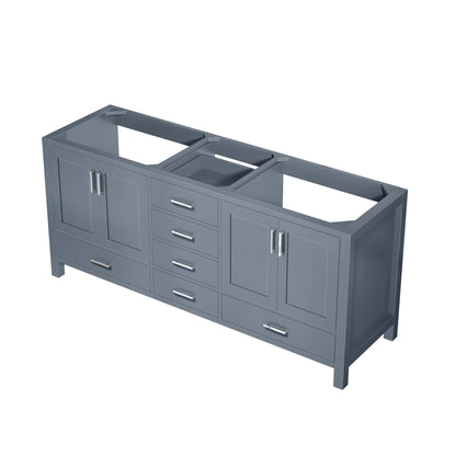 Lexora Jacques 72 in. Dark Grey Double Sink Bath Vanity
