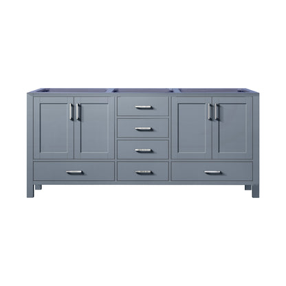 Lexora Jacques 72 in. Dark Grey Double Sink Bath Vanity