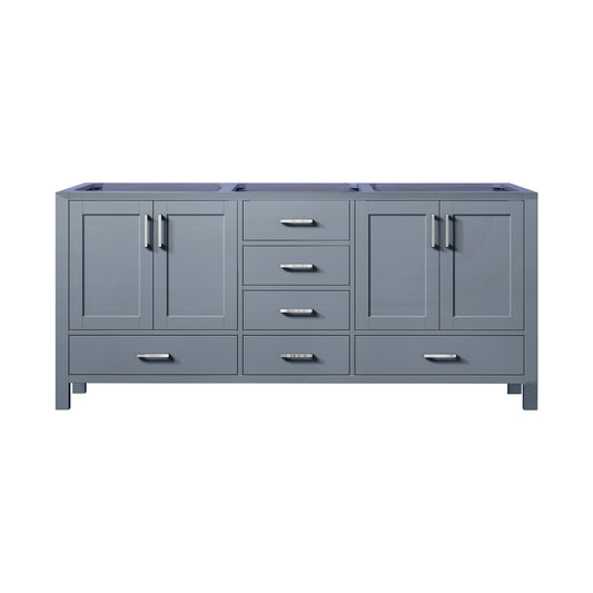 Lexora Jacques 72 in. Dark Grey Double Sink Bath Vanity