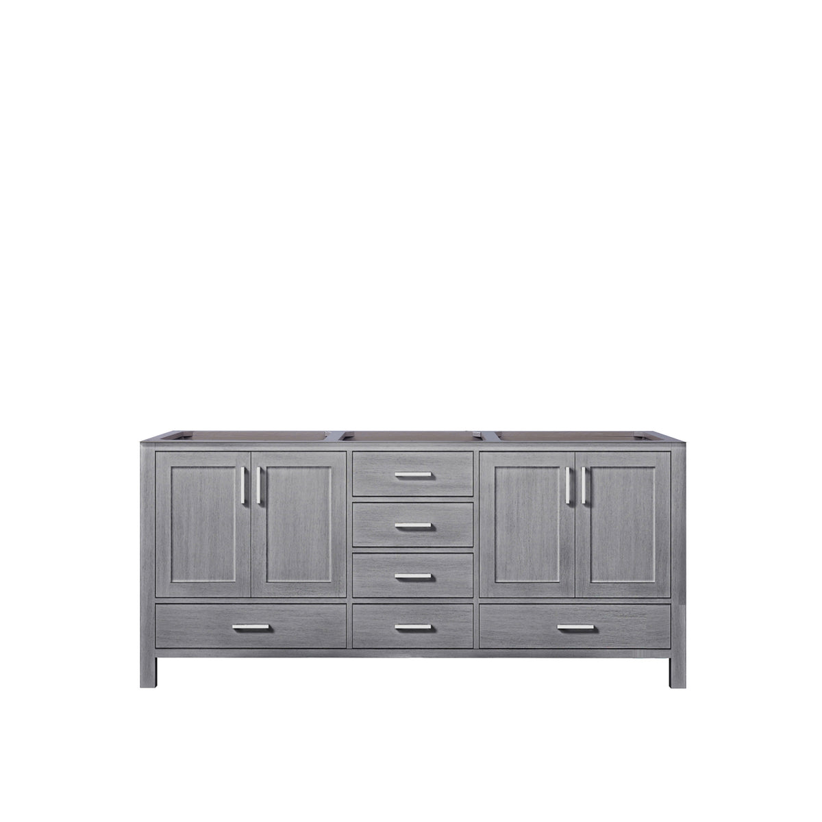 Lexora Jacques 72 in. Distressed Grey Double Sink Bath Vanity