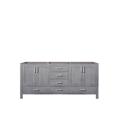 Lexora Jacques 72 in. Distressed Grey Double Sink Bath Vanity