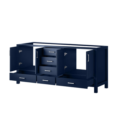 Lexora Jacques 72 in. Navy Blue Double Sink Bath Vanity