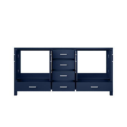Lexora Jacques 72 in. Navy Blue Double Sink Bath Vanity