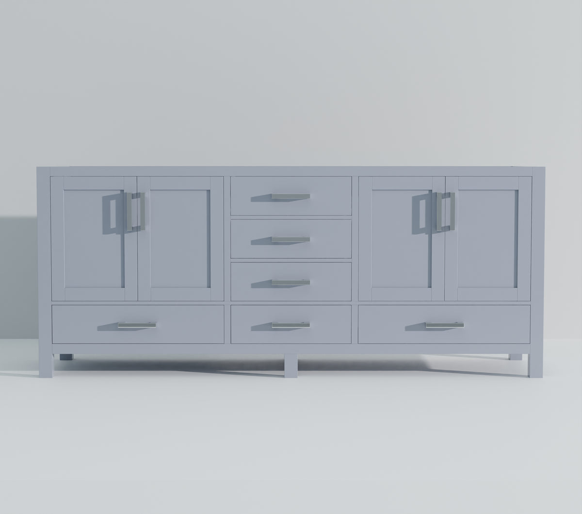 Lexora Jacques 80 in. Dark Grey Double Sink Bath Vanity