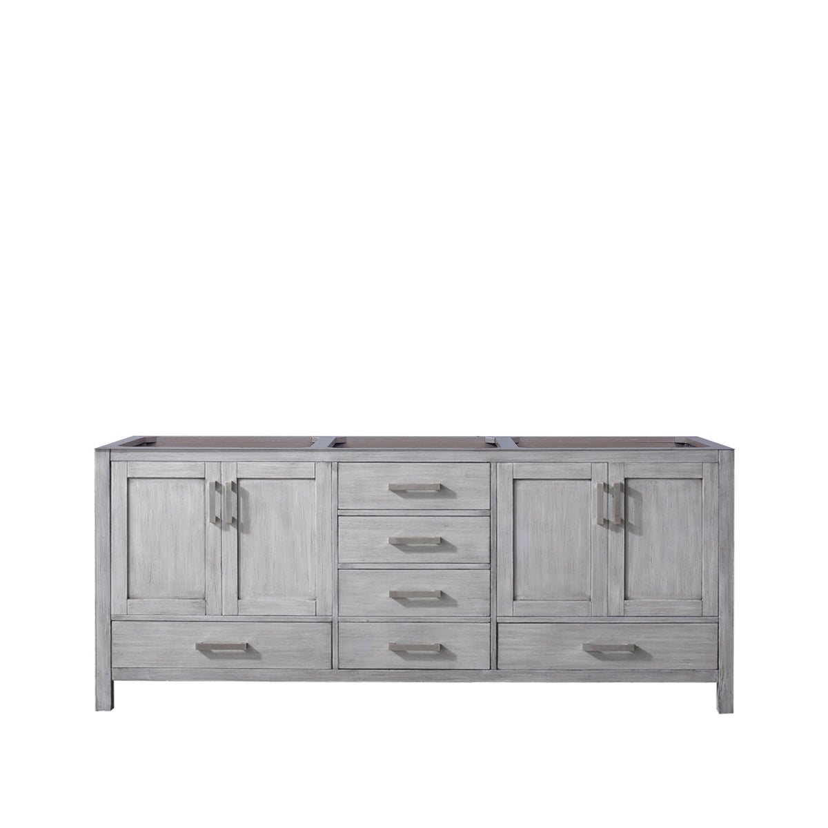 Lexora Jacques 80 in. Distressed Grey Double Sink Bath Vanity