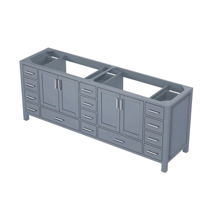 Lexora Jacques 84 in. Dark Grey Double Sink Bath Vanity