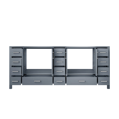 Lexora Jacques 84 in. Dark Grey Double Sink Bath Vanity