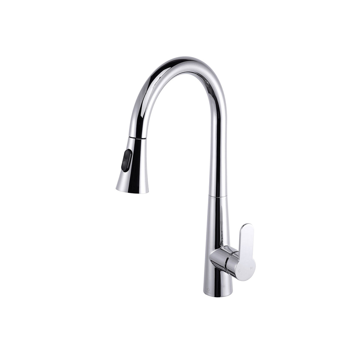 Lexora Furio Brass Single-Handle Pull-Down Spray Kitchen Faucet in Chrome