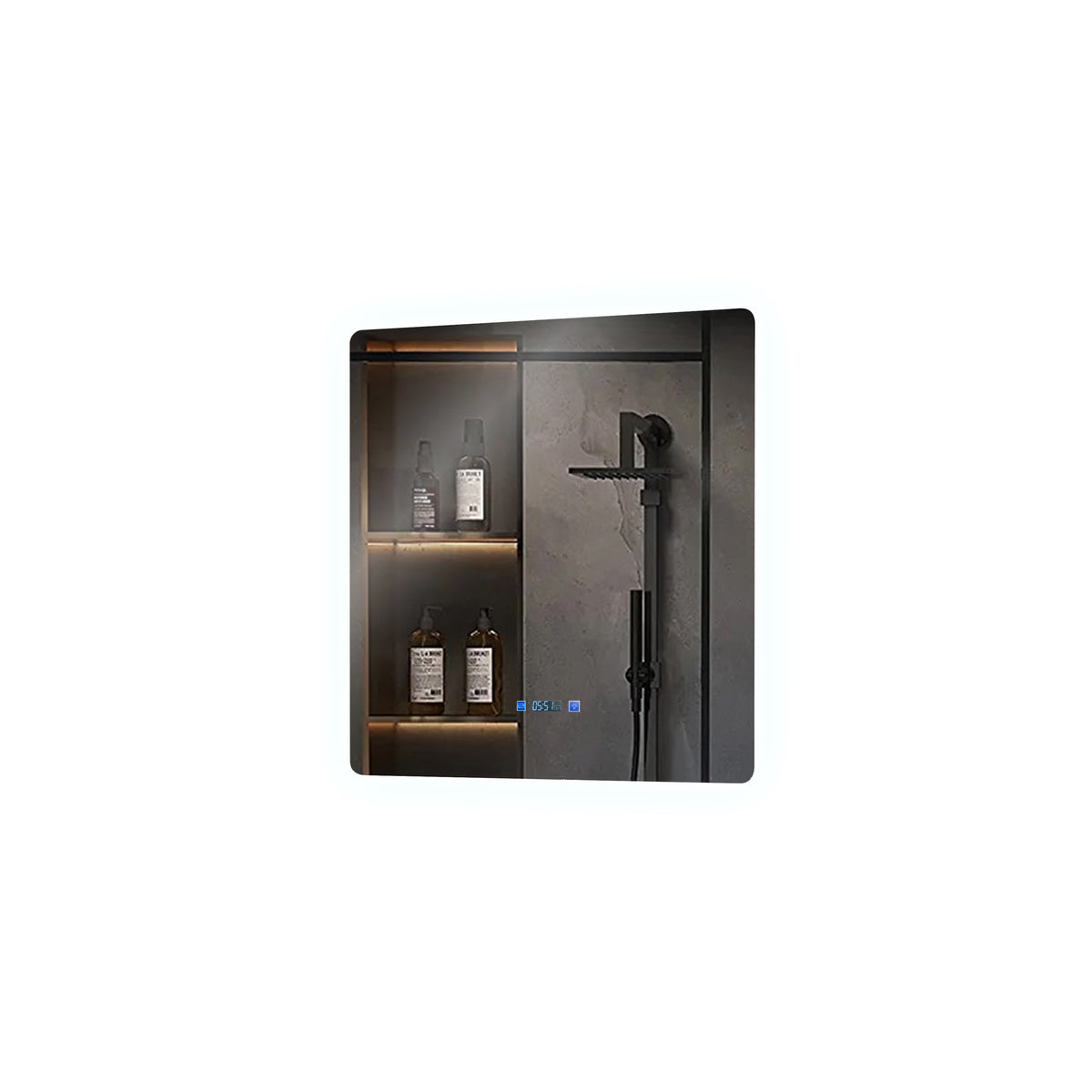 Lexora Lugano 30 in. W x 32 in. H LED Bathroom Vanity Mirror