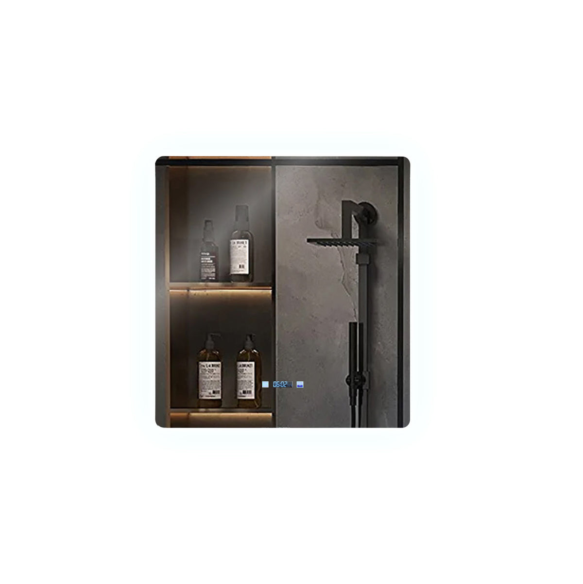 Lexora Lugano 30 in. W x 32 in. H LED Bathroom Vanity Mirror
