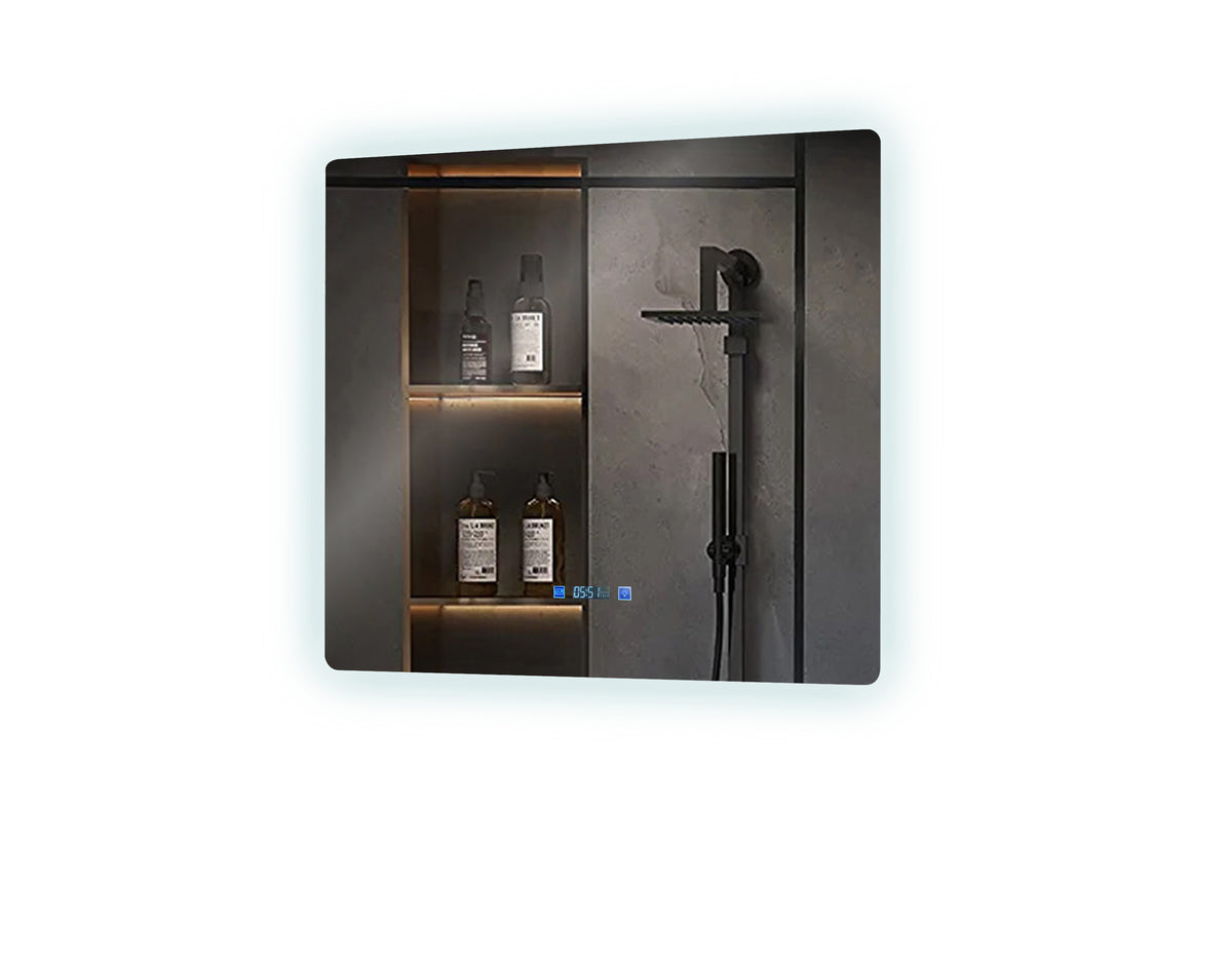 Lexora Lugano 36 in. W x 32 in. H LED Bathroom Vanity Mirror